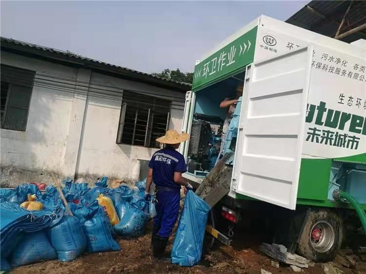 融水工业污泥压干处理